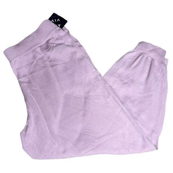 Ava & Viv Light Purple Lavender Soft Stretchy Lounge Yoga Jogger Pants - Picture 2 of 5